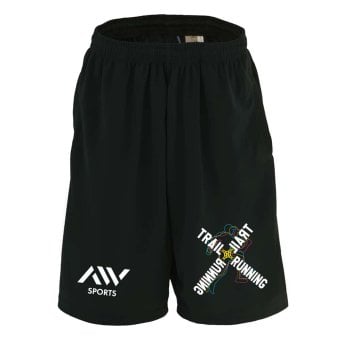 トレイルランニング ハーフパンツ ドライ メンズ ウェア レディース ジュニア 練習着 短パン 速乾 スポーツ 名入れ おしゃれ 半スボン 文字入れ無料 「ネオンスタイルのクロスTRAIL RUN」 アートワークスコウベ 【送料無料】