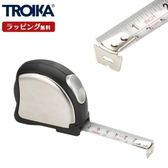 TROIKA トロイカ メジャー 巻尺 5メートル 16フィート 5ｍ DIY 測定 事務用品 工具 高級 高品質 ステンレススチール ストッパー付き 計測