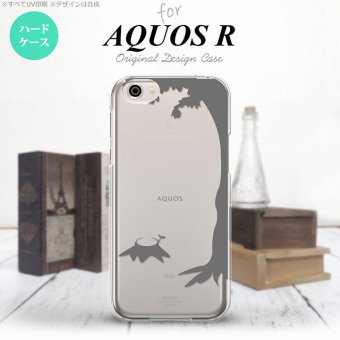 【SH03J】【スマホケース/スマホカバー】【アクオス R】SH03J スマホケース AQUOS R SH-03J カバー アクオス R 切り株 グレー nk-sh03j-198【メール便送料無料】
