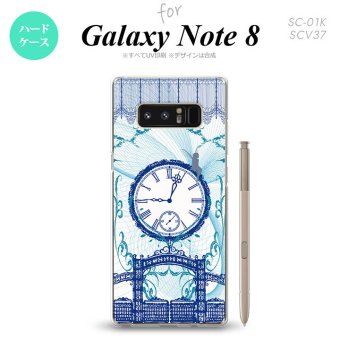 【SC01K】【スマホケース/スマホカバー】【ギャラクシー ノート8】SC01K スマホケース Galaxy Note8 SC-01K カバー ギャラクシー ノート8 妖精と時計 青 nk-sc01k-1257【メール便送料無料】