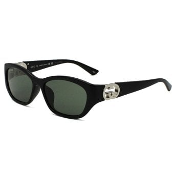 グッチ GUCCI サングラス アジアンフィット アイウェア UVカット スクエア GG1826SK-001 メンズ レディース ユニセックス ブラック+グレー 国内正規品