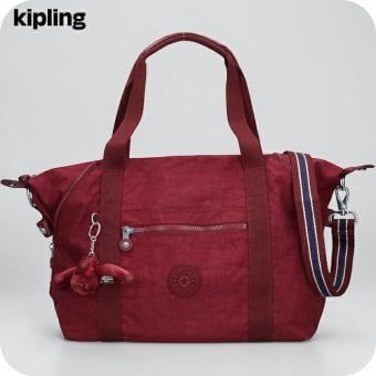 キプリング ボストンバッグ レディース ブランド Kipling アート 2WAY K10619-5FW Lounge Wine 赤