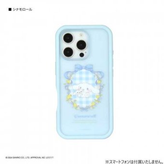 iPhone16 Pro ケース サンリオ シナモロール プランプフレーム ハイブリッド カバー 耐衝撃 TPU PC マット加工 キャラクター グッズ スマホケース かわいい おしゃれ サンリオ正規ライセンス品