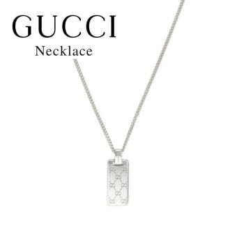 グッチ ネックレス メンズ レディース GGシグネチャー タグ ペンダント シルバー925 大人 高級感 ブランドアクセサリー 誕生日 プレゼント 記念日 ギフト GUCCI 成人 卒業 入学