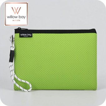 ウィローベイ ポーチ レディース ブランド WILLOWBAY ウィローベイラージブティックポーチ クラッチバッグ LIME
