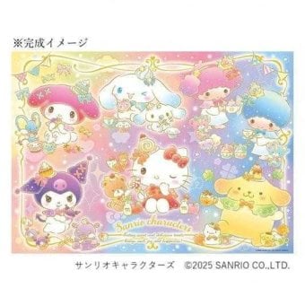 ジグソーパズル サンリオキャラクターズ キラキラおやつタイム 600ピース 53x38cm 600-028 大人 子供 知育 室内遊び プレゼント ギフト キャラクター グッズ サンリオ正規ライセンス品