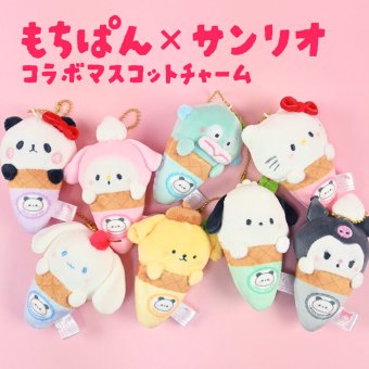 ＼もちぱんコラボ★／キーホルダー Sanrio サンリオ もちぱんコラボ マスコットキーホルダー バッグチャーム チャーム かわいい 女の子 推し 推し活 おしゃれ 女子中学生 女子高校生 ぬい活 ぬいぐるみ パステル キーチャーム お出かけ もちもちぱんだ もちぱん ぱんだ