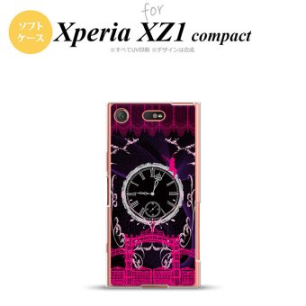 【SO02K】【スマホケース/スマホカバー】【エクスペリア XZ1】SO02K スマホケース Xperia XZ1 Compact SO-02K カバー エクスペリア XZ1 妖精と時計 ゴシックピンク nk-so02k-tp1251【メール便送料無料】