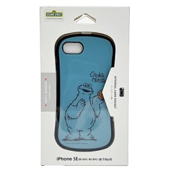 セサミストリート クッキーモンスター ハイブリッドガラスケース iPhoneケース スマホ用品
