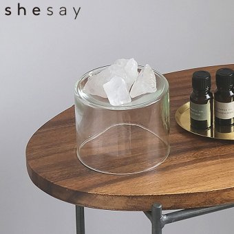 shesay 372337 フレグランスストーンを置くのにちょうど良いリューズガラスの小物置き Sサイズ ストーン ガラス 小物入れ お皿 アクセサリー ディスプレイ インテリア