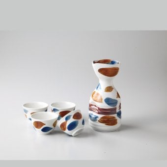 手描き　あかね酒器揃　磁器 磁器 有田焼 やきものの里から、暮らしを贈ります。　ギフト 食器 セット テーブルウェア