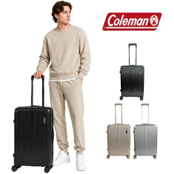 Coleman ストッパー付拡張ZIPキャリーM 60-69L キャリーケース スーツケース 大容量 出張 旅行 使いやすい レディース メンズ ギフト プレゼント ブラック 60015