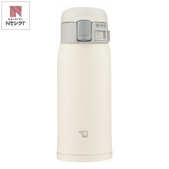 象印 ステンレスマグ ワンタッチ 360ml ペールホワイト マグボトル 広口 ワンタッチオープン 保温保冷 食洗機対応【北海道・沖縄県・離島 配送不可】