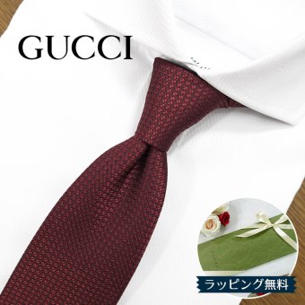 グッチ ネクタイ GUCCI ワインレッド (7cm) HENAN 456510-6266 GG13 【グッチネクタイ・ブランドネクタイ・ネクタイブランド・ブランドギフト・プレゼント・バースデー】【20代・30代・40代・50代・おしゃれ・セール】