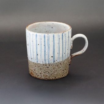 マグカップ マグ コップ コーヒーカップ ビッグサイズマグ 九谷焼 陶器 十草 相川志保 青・赤 手描き 和食器 おしゃれ ギフト 贈り物 日本製