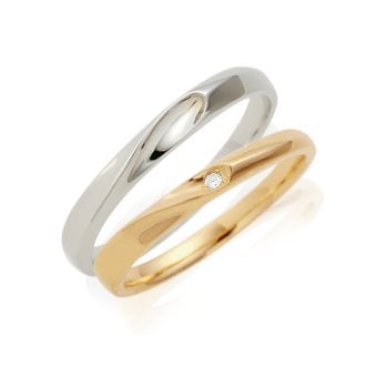 セミオーダー Lovers&Ring ペアリング 2つ合わせて ハート 最高級 ダイヤモンド 刻印対応 10金 18金  プラチナ K10 K18 指輪 ペア リング お揃い レディース メンズ LSR0650DPK-WG ギフト カップル 2個セット 彼女 女性 彼氏 男性 妻 夫 プレゼント 指輪 誕生日 プレゼント 記念日  結婚指輪 マリッジリング ホワイトデー お返し 彼女 ギフト