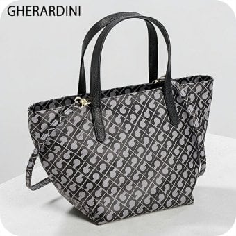 ゲラルディーニ トートバッグ レディース ブランド GHERARDINI Italy GHB0249 GRANI グレー/ブラック