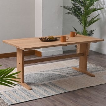 ダイニングテーブル 140cm ロータイプ テーブル単品 木製 チーク 無垢材 シンプル おしゃれ 北欧 ナチュラル インテリア テイスト 家具 レストラン カフェ 新生活