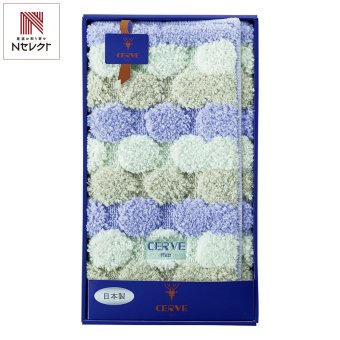 チェルベ ドット バスマット ブルー ギフト バス用品 マット 日本製 ドット柄【北海道・沖縄県・離島 配送不可】