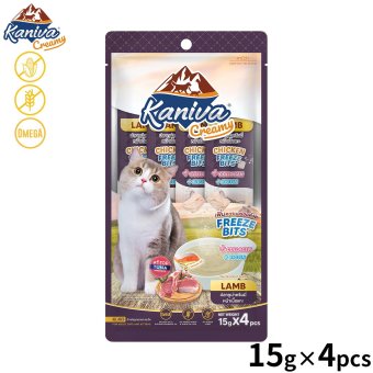 Kaniva カニワ クリーミー 猫用おやつ ラム 15g×4Pcs