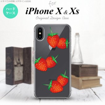 【iPhoneX】【スマホケース/スマホカバー】【アイフォンX】iPhoneX スマホケース カバー アイフォンX 苺・イチゴ  nk-ipx-041【メール便送料無料】