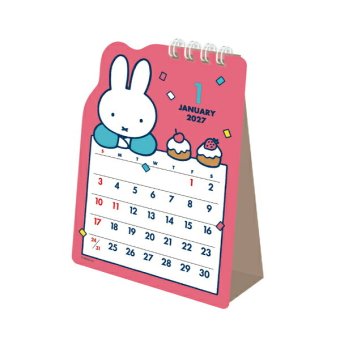 ミッフィー miffy 2027年 ダイカット卓上カレンダー