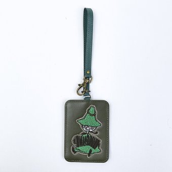 ムーミン スナフキン サガラ刺?パスケース (グリーン) 定期入れ MOOMIN