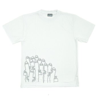 ムーミン リラックスドライTシャツ ニョロニョロ ホワイト アパレル MOOMIN