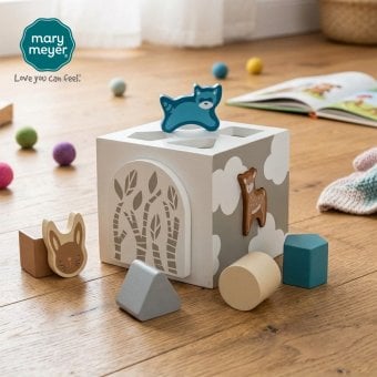メリーマイヤー ライカ ウッドシェイプソーター 13.5cm | Leika 知育 玩具 ベビー 赤ちゃん 用品 かわいい ファーストトイ モンテッソーリ Mary Meyer 木製 積み木 正規輸入品