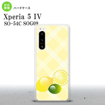 Xperia 5 IV Xperia5 IV スマホケース 背面ケース ハードケース フルーツ レモン 黄 2022年 10月発売 nk-xp54-659