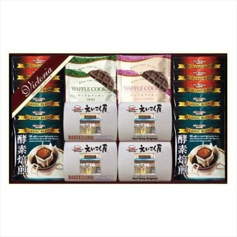 ビクトリアコーヒー ビクトリアコーヒードリップコーヒー&えいこく屋の紅茶･ワッフルクッキーセット VEM-40  内祝 内祝い お祝 御祝 記念品 出産内祝い プレゼント 快気祝い 粗供養 引出物