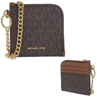 マイケルコース MICHAEL KORS カードケース コインケース 小銭入れ アウトレット JET SET TRAVEL MD ZA WALLET 35S6GTVC6B BROWN ブラウン