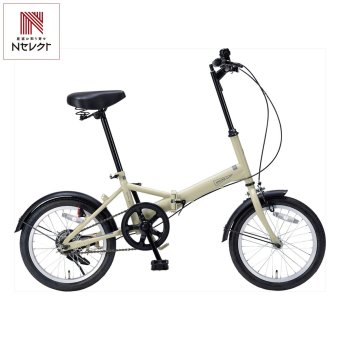マイパラス 16インチ折りたたみ自転車 サンドベージュ 折りたたみ自転車 コンパクト収納 サイクリング【北海道・沖縄県・離島 配送不可】