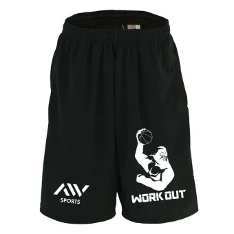バスケ ハーフパンツ ドライ メンズ ウェア レディース ジュニア 練習着 短パン 速乾 スポーツ 名入れ おしゃれ 半スボン 文字入れ無料 「ゴリラワークアウト バスケットボール」 アートワークスコウベ 【送料無料】
