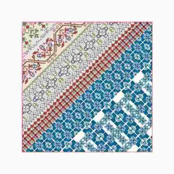 トレシー クロス 24×24cm 北欧柄 ツートンデザイン メガネ拭き おしゃれ 日本製 超極細繊維 東レ 洗える 眼鏡 クリーニングクロス スマホ 液晶 タブレット 拭き取り 掃除道具