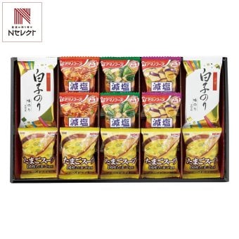 アマノフーズ みそ汁 スープ 白子のり 詰合せ ギフトセット 計13点入 フリーズドライ 即席味噌汁 白子のり 味付け【北海道・沖縄県・離島 配送不可】