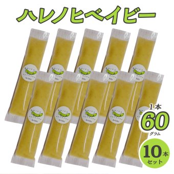 【国産・無添加・無農薬】 ハレノヒハレバナナ for BABY ハレノヒベイビー 離乳食 7ヶ月頃から （60g×10本セット） 冷凍 バナナ 果実 果物 岐阜県産 甘い 濃厚 無農薬 岐阜県 国産 フルーツ 高い 糖度 豊か 風味 ねっとり 手作業