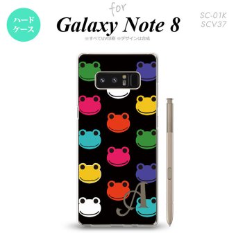 【SC01K】【スマホケース/スマホカバー】【ギャラクシー ノート8】SC01K スマホケース Galaxy Note8 ケース ギャラクシー ノート8 イニシャル カエル・かえる （A） nk-sc01k-161ini【メール便送料無料】