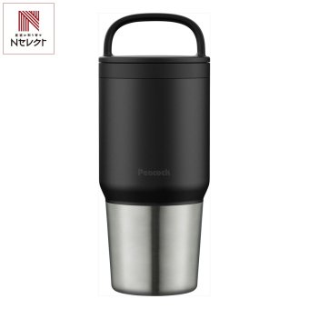 ピーコック スクリューマグボトル 600ml ブラック マグボトル 広口 保温保冷 ボトル 食器洗い乾燥機対応【北海道・沖縄県・離島 配送不可】