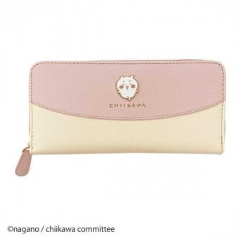 ちいかわ ラウンド長財布 ピンク 財布 ロングウォレット 合皮 キャラクター グッズ レディース キッズ 子供用 プレゼント ギフト かわいい おしゃれ