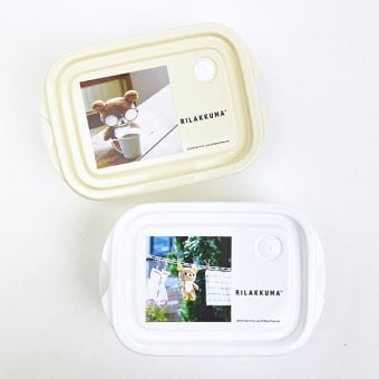 リラックマ シールボックス(500ml) 2個入り フォトアート ランチ 日本製
