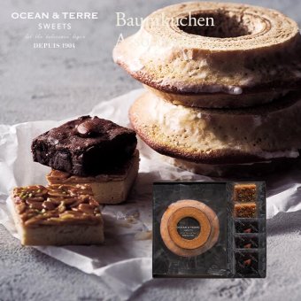 バームクーヘン＆ブラウニー・フロランタン 〈AS129〉 オーシャンテール スイーツ OCEAN&TERRE スウィーツ 出産内祝い 結婚内祝い 新築内祝い 結婚式 菓子折り 手土産 お菓子 otsv6
