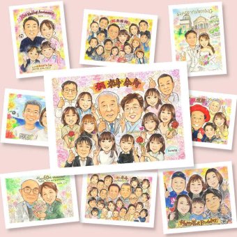 傘寿祝いの記念に、自然な笑顔を、やさしく描きます。下書き確認あり。修正無料で納得の表情になるまで調整します。 ギフト 似顔絵 傘寿 名入れ プレゼント 贈り物 手描き 傘寿祝い 記念 長寿 お祝い 大人数 おばあちゃん 祖父母 おじいちゃん 修正無料 下書き確認 名入れ 似てる 親孝行 宝物 実績多数 親孝行 長寿祝い 80歳 敬老の日 家族 記念日 クリスマス 感謝の品 結婚祝い お祝いの品