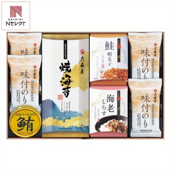 大森屋 海の幸 詰め合わせ ギフトセット 5種入 味付のり 焼海苔 ふりかけ ご飯のお供 鮪油漬 缶詰