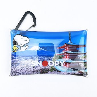 スヌーピー 富士山と五重塔 クリアマルチケース(S) SNOOPY