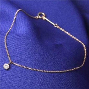 K18PG ダイヤモンド ブレスレット 18金 ピンクゴールド ダイヤ ヌードジュエリー レディース アクセサリー 華奢 シンプル プレゼント ギフト 記念日 誕生日