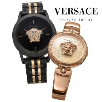 ヴェルサーチェ ペアウォッチ メンズ レディース 腕時計 ブラック ゴールド ローズゴールド VERSACE メデューサ グレカ スイス製 高級 ブランド おしゃれ カップル 夫婦 記念日 プレゼント ギフト 成人 卒業 入学