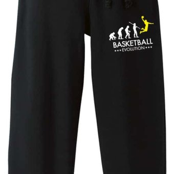 バスケ スウェットパンツ メンズ レディース キッズ 裏パイル スエット ルームウェア スポーツ ジャージ 綿100 長ズボン 名入れ おしゃれ 文字入れ無料 「バスケットボールエボリューション」 アートワークスコウベ 【送料無料】