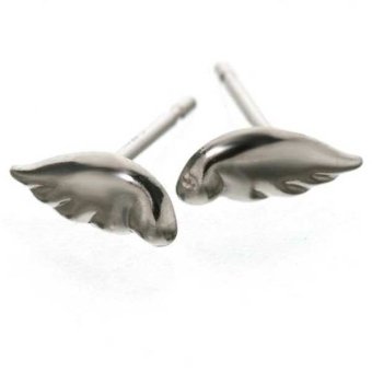 ピアス レディース Pt900 プラチナ エンジェル 天使 モチーフ スタッドピアス シンプル 小ぶり 普段使い アクセサリー ジュエリー 誕生石 記念日 誕生日 ギフト プレゼント