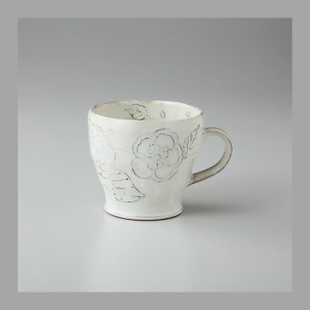 ルフリエ　バラ　マグ 陶器 美濃焼 やきものの里から、暮らしを贈ります。　ギフト 食器 セット テーブルウェア